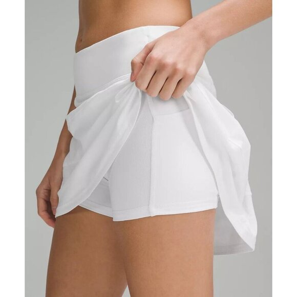 Pace Rival Mid Rise Skirt Long 15" - White - Picture 2 of 5